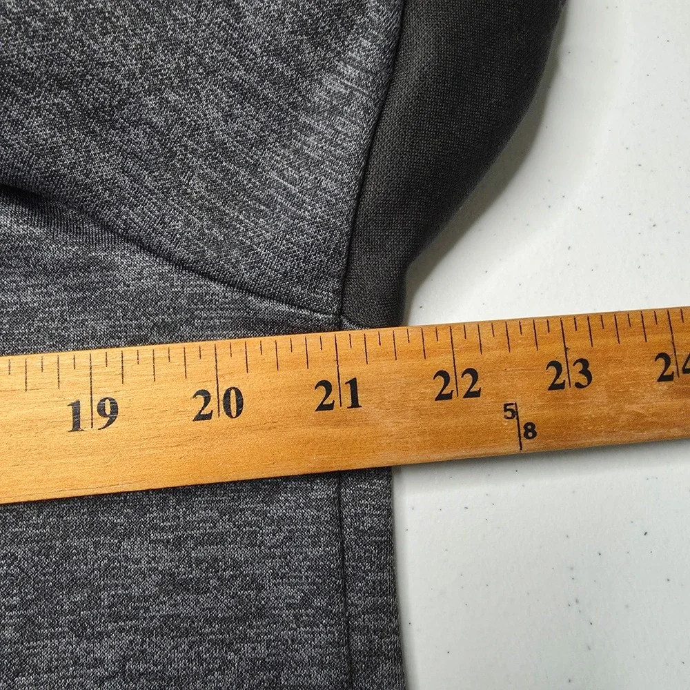 Adidas Hoodie Mens‎ M Full Zip Jacket Gray Black Athletic Training Activewear